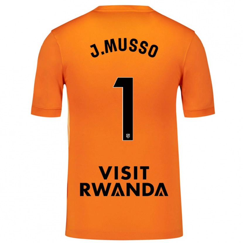 Danxen Heren Juan Musso #1 Oranje Zwart Keepersshirt 2025/26 T-Shirt België