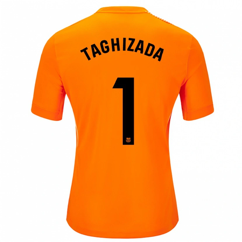 Danxen Heren Eldar Taghizada #1 Oranje Zwart Keepersshirt 2025/26 T-Shirt België