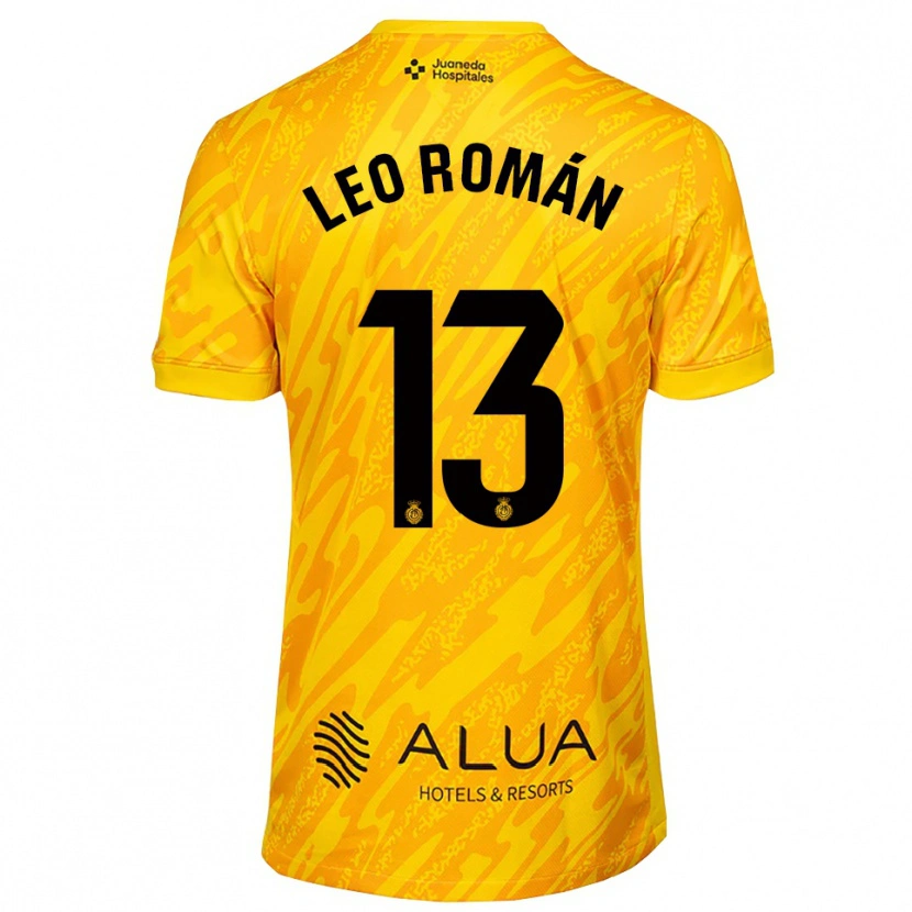 Danxen Heren Leo Román #13 Oranje Zwart Keepersshirt 2025/26 T-Shirt België