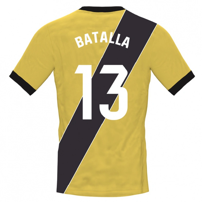 Danxen Heren Augusto Batalla #13 Geel Zwart Keepersshirt 2025/26 T-Shirt België