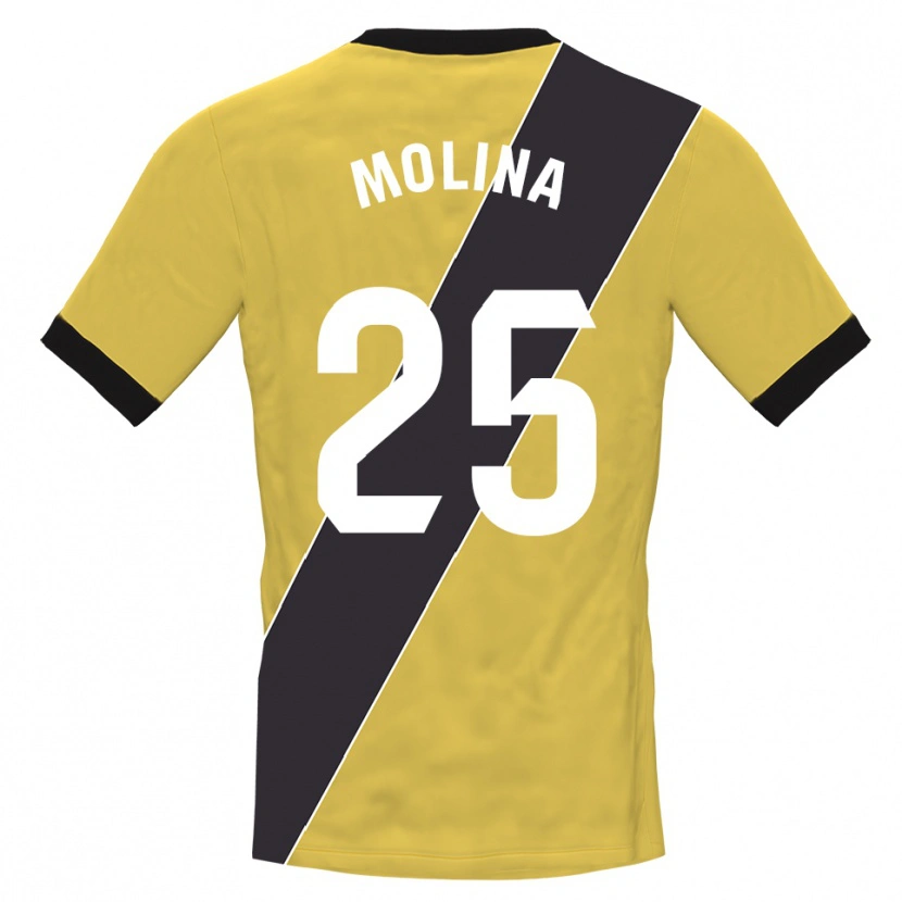 Danxen Heren Adrián Molina #25 Geel Zwart Keepersshirt 2025/26 T-Shirt België