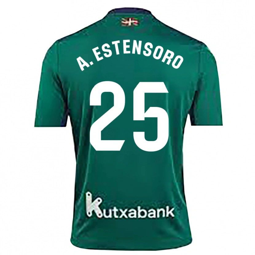 Danxen Heren Alazne Estensoro #25 Marineblauw Groen Keepersshirt 2025/26 T-Shirt België
