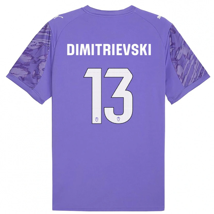 Danxen Heren Stole Dimitrievski #13 Lila Wit Keepersshirt 2025/26 T-Shirt België