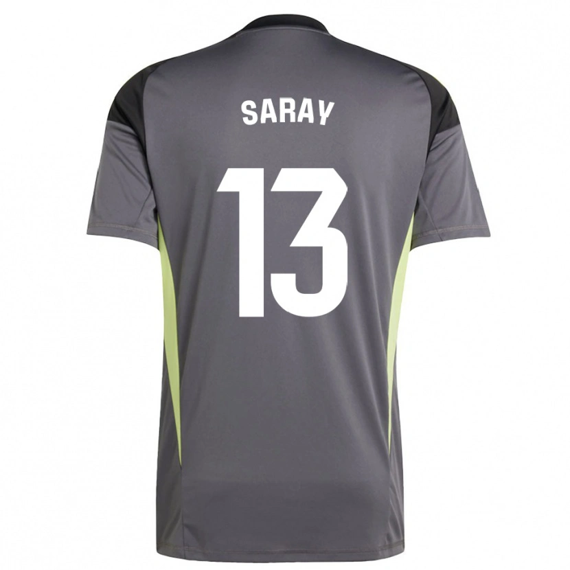 Danxen Heren Saray Vázquez Alonso #13 Donkergrijs Zwart Keepersshirt 2025/26 T-Shirt België