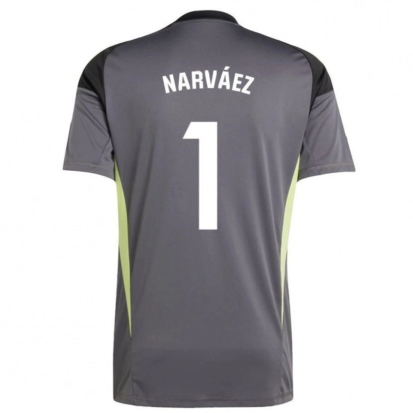 Danxen Heren Miguel Narváez #1 Donkergrijs Zwart Keepersshirt 2025/26 T-Shirt België
