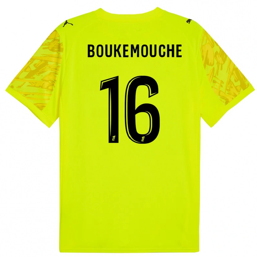 Danxen Heren Amine Boukemouche #16 Fluorescerend Groen Zwart Keepersshirt 2025/26 T-Shirt België