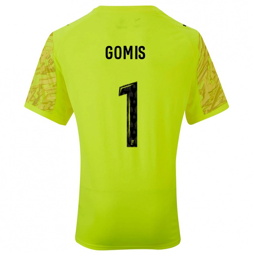 Danxen Heren Ibrahim Gomis #1 Fluorescerend Groen Zwart Keepersshirt 2025/26 T-Shirt België