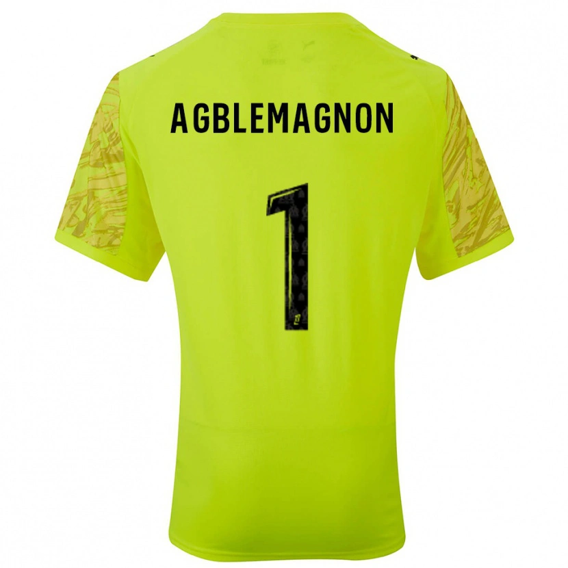 Danxen Heren Jordan Agblemagnon #1 Fluorescerend Groen Zwart Keepersshirt 2025/26 T-Shirt België