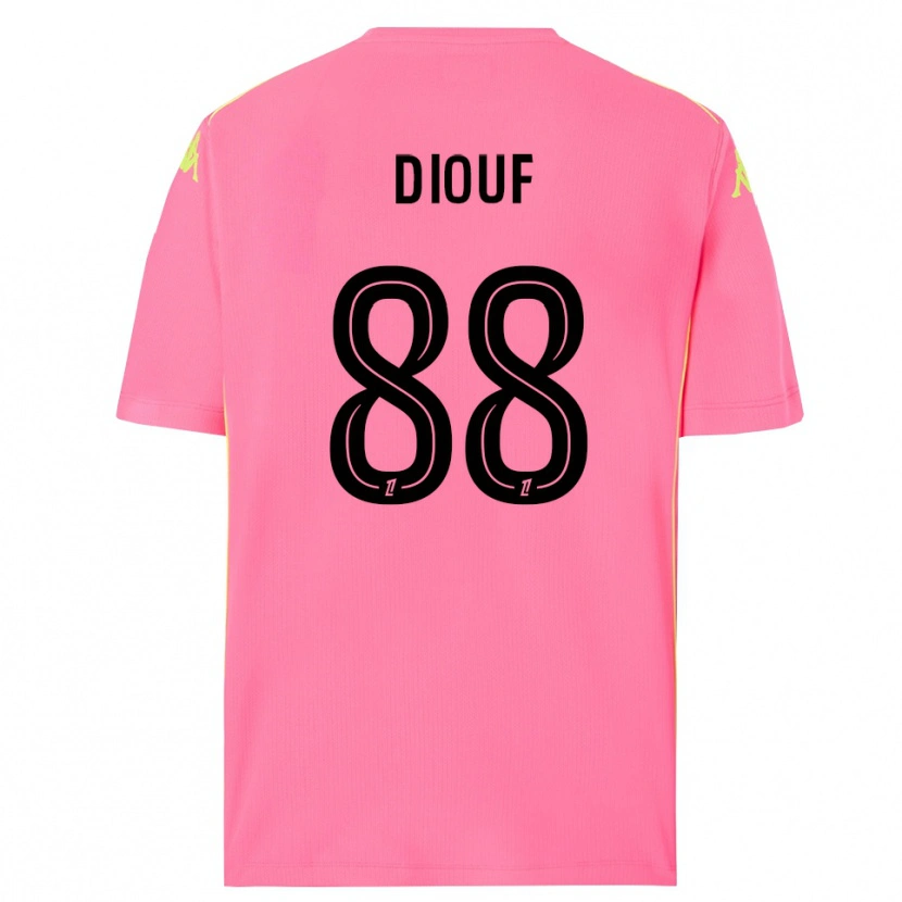 Danxen Heren Yehvann Diouf #88 Hot Pink Zwart Keepersshirt 2025/26 T-Shirt België