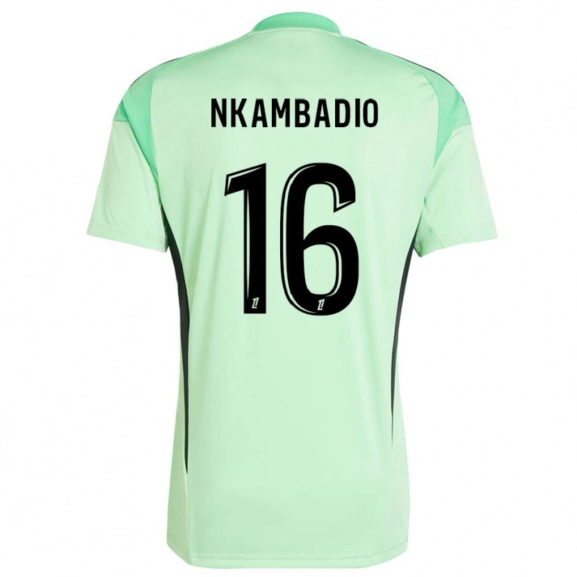 Danxen Heren Obed Nkambadio #16 Lichtgroen Zwart Keepersshirt 2025/26 T-Shirt België