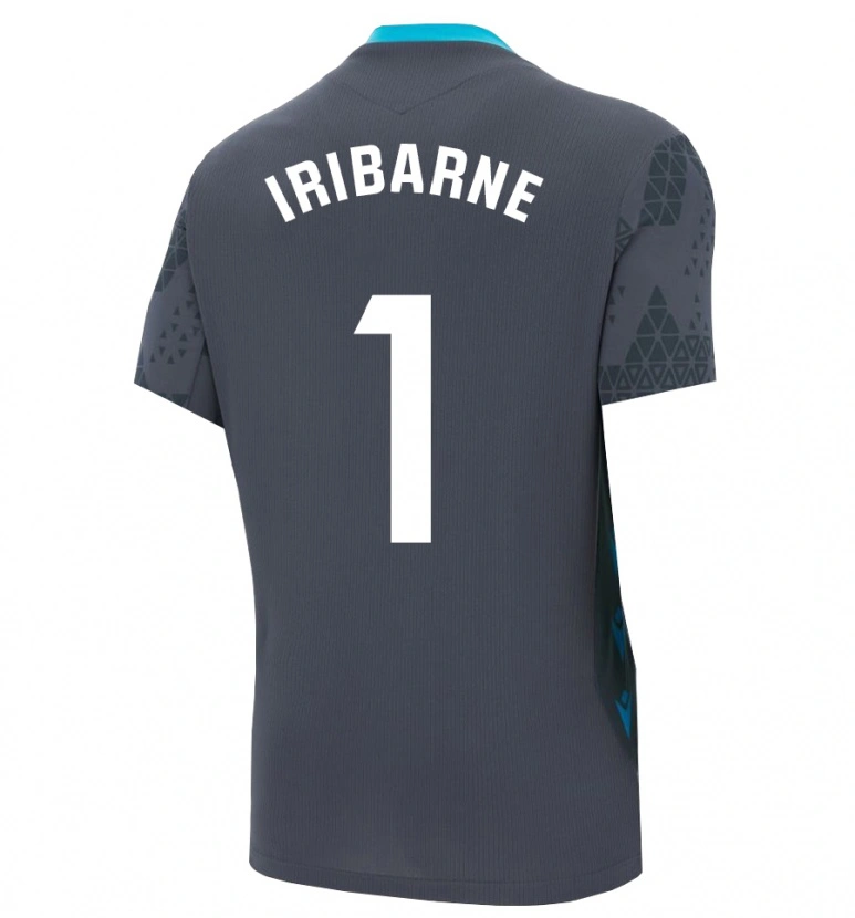 Danxen Heren Bruno Iribarne #1 Donkergrijs Zwart Keepersshirt 2025/26 T-Shirt België