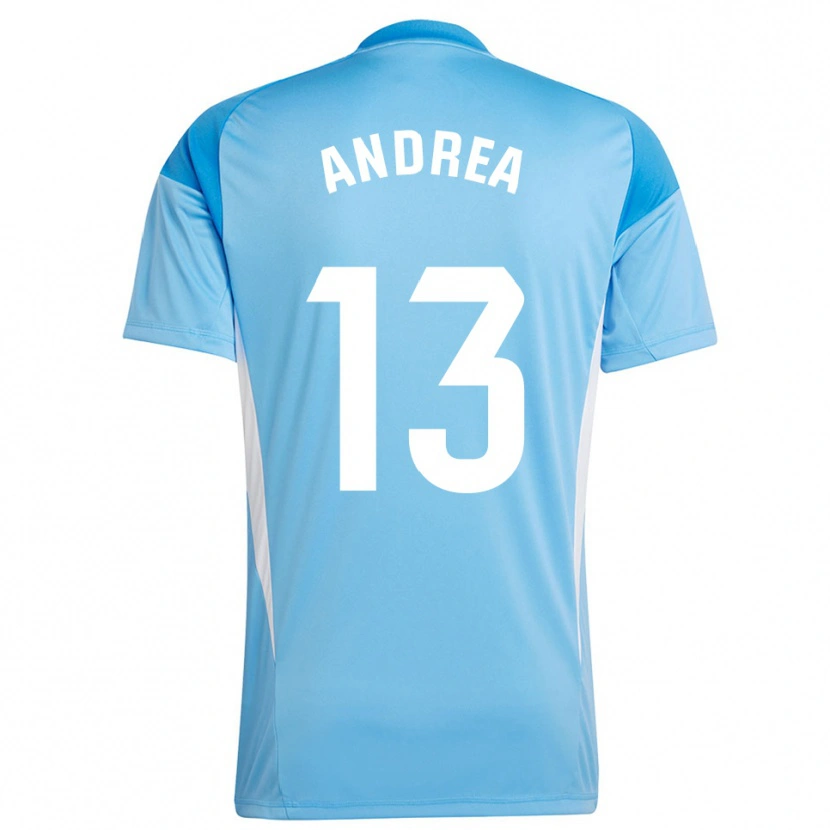 Danxen Heren Andrea Romero Burgos #13 Hemelsblauw Wit Keepersshirt 2025/26 T-Shirt België