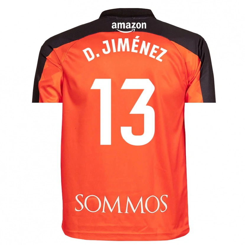 Danxen Heren Dani Jiménez #13 Oranje Zwart Keepersshirt 2025/26 T-Shirt België