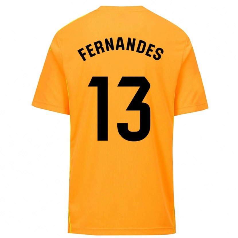 Danxen Heren Guilherme Fernandes #13 Oranje Zwart Keepersshirt 2025/26 T-Shirt België