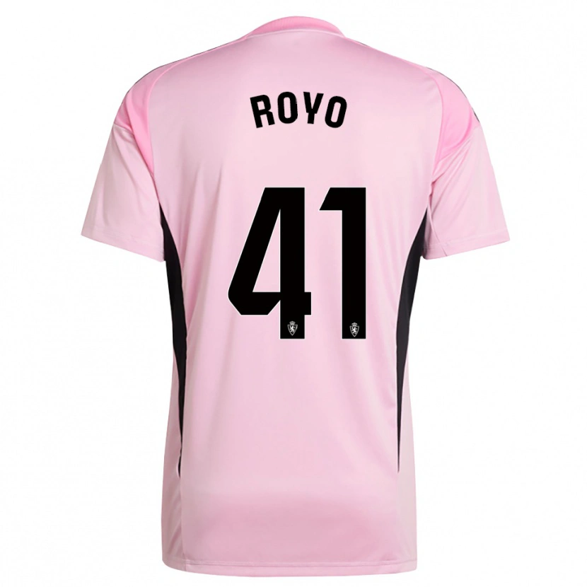 Danxen Heren Eduardo Royo #41 Licht Roze Zwart Keepersshirt 2025/26 T-Shirt België