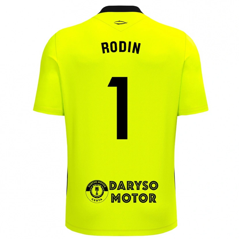 Danxen Heren Antonio Rodin #1 Geel Groen Zwart Keepersshirt 2025/26 T-Shirt België