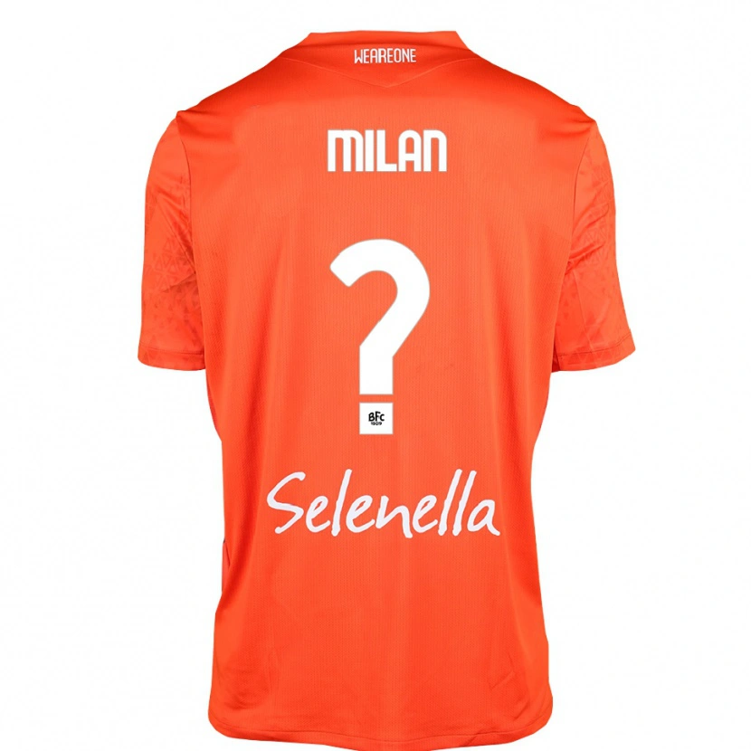 Danxen Heren Riccardo Milan #0 Oranje Zwart Wit Keepersshirt 2025/26 T-Shirt België