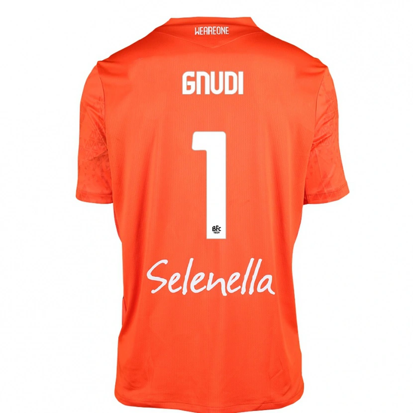 Danxen Heren Riccardo Gnudi #1 Oranje Zwart Wit Keepersshirt 2025/26 T-Shirt België
