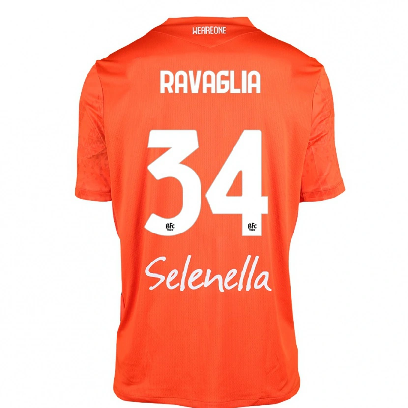 Danxen Heren Federico Ravaglia #34 Oranje Zwart Wit Keepersshirt 2025/26 T-Shirt België