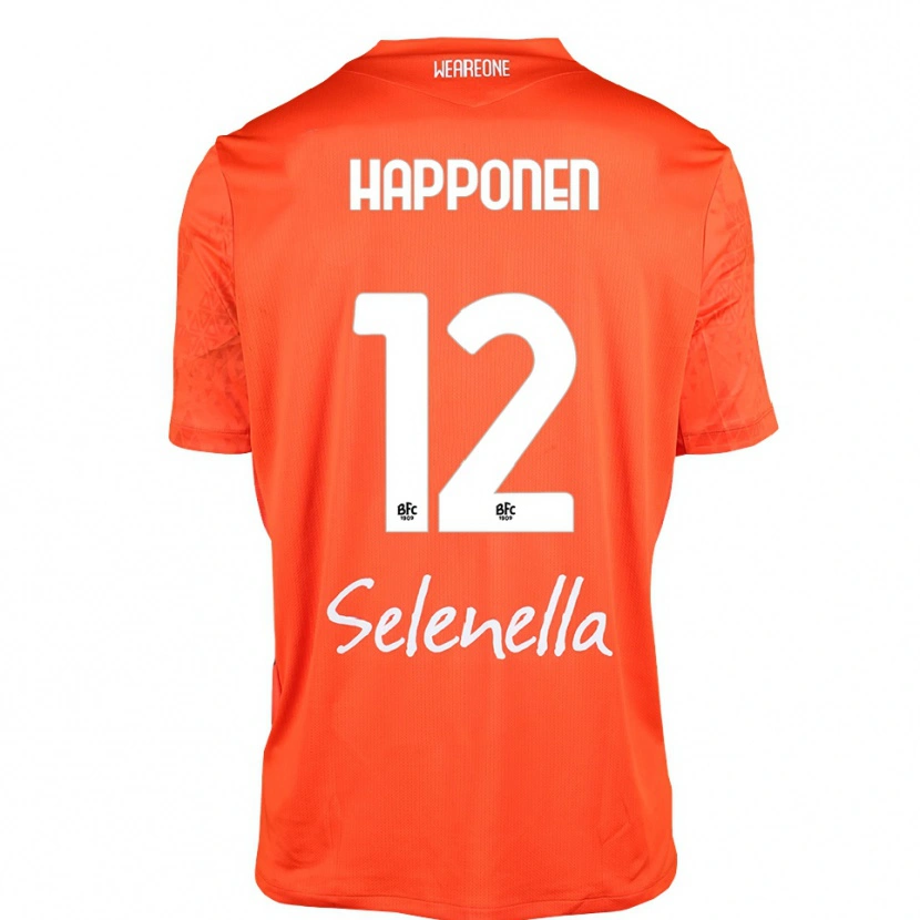 Danxen Heren Ukko Happonen #12 Oranje Zwart Wit Keepersshirt 2025/26 T-Shirt België