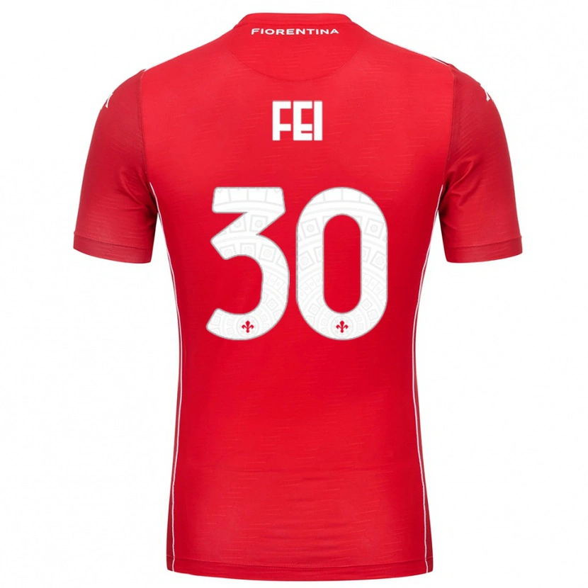 Danxen Heren Gianmaria Fei #30 Rood Wit Keepersshirt 2025/26 T-Shirt België