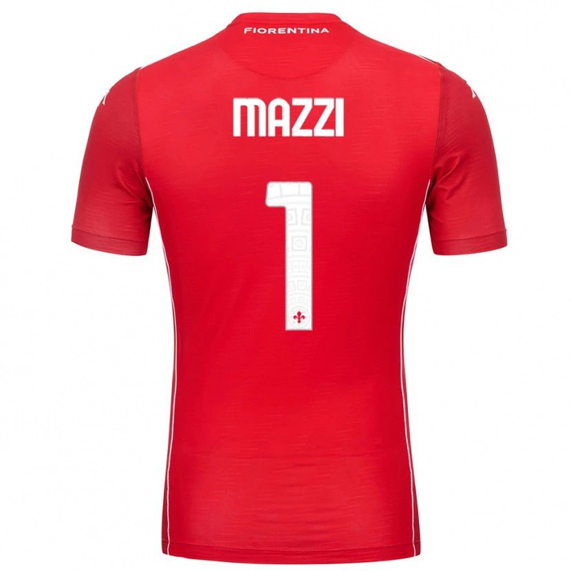 Danxen Heren Tommaso Mazzi #1 Rood Wit Keepersshirt 2025/26 T-Shirt België