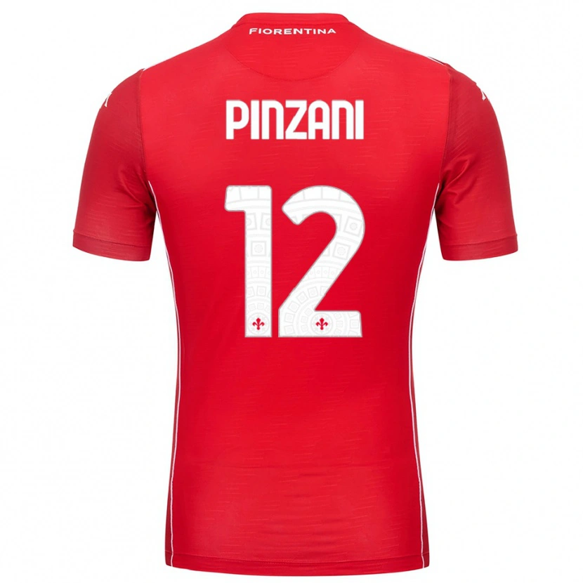 Danxen Heren Lorenzo Pinzani #12 Rood Wit Keepersshirt 2025/26 T-Shirt België