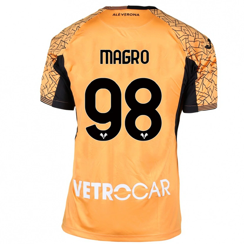 Danxen Heren Federico Magro #98 Oranje Zwart Wit Keepersshirt 2025/26 T-Shirt België