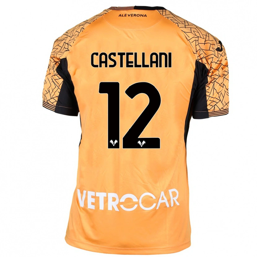 Danxen Heren Zeno Castellani #12 Oranje Zwart Wit Keepersshirt 2025/26 T-Shirt België
