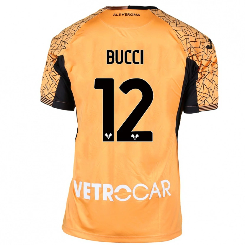 Danxen Heren Irene Bucci #12 Oranje Zwart Wit Keepersshirt 2025/26 T-Shirt België