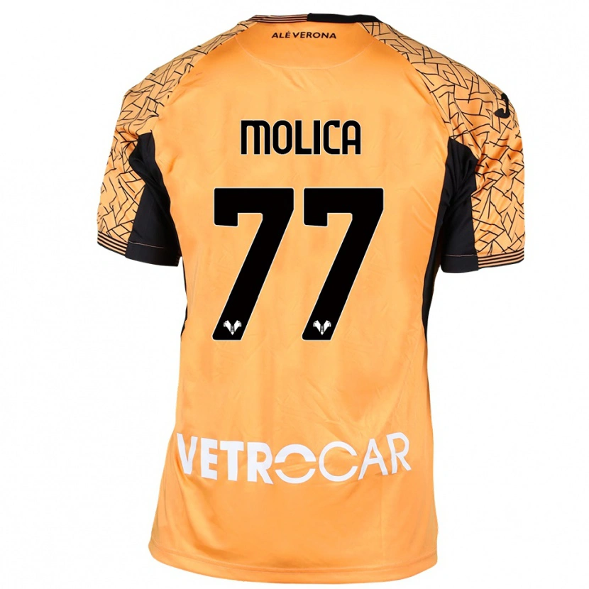 Danxen Heren Francesco Molica #77 Oranje Zwart Wit Keepersshirt 2025/26 T-Shirt België