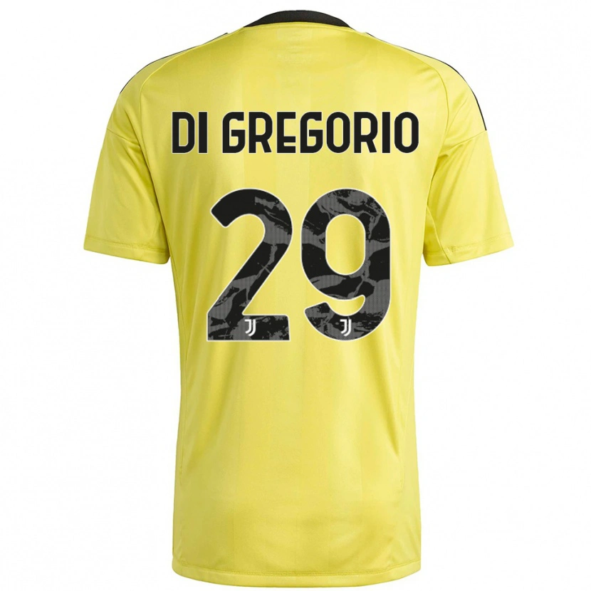 Danxen Heren Michele Di Gregorio #29 Geel Wit Keepersshirt 2025/26 T-Shirt België