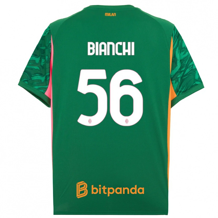 Danxen Heren Alessandro Bianchi #56 Groen Oranje Roze Keepersshirt 2025/26 T-Shirt België