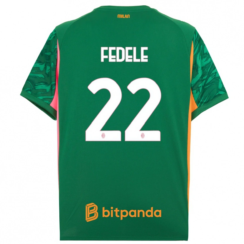 Danxen Heren Noemi Fedele #22 Groen Oranje Roze Keepersshirt 2025/26 T-Shirt België