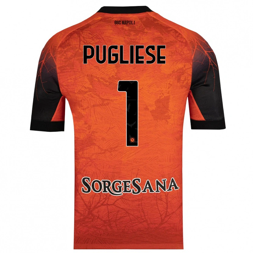 Danxen Heren Claudio Pugliese #1 Oranje Rood Zwart Keepersshirt 2025/26 T-Shirt België