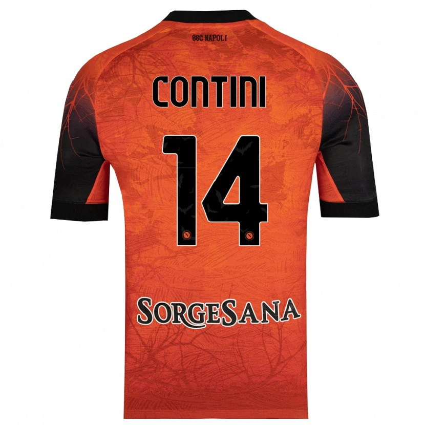 Danxen Heren Nikita Contini #14 Oranje Rood Zwart Keepersshirt 2025/26 T-Shirt België