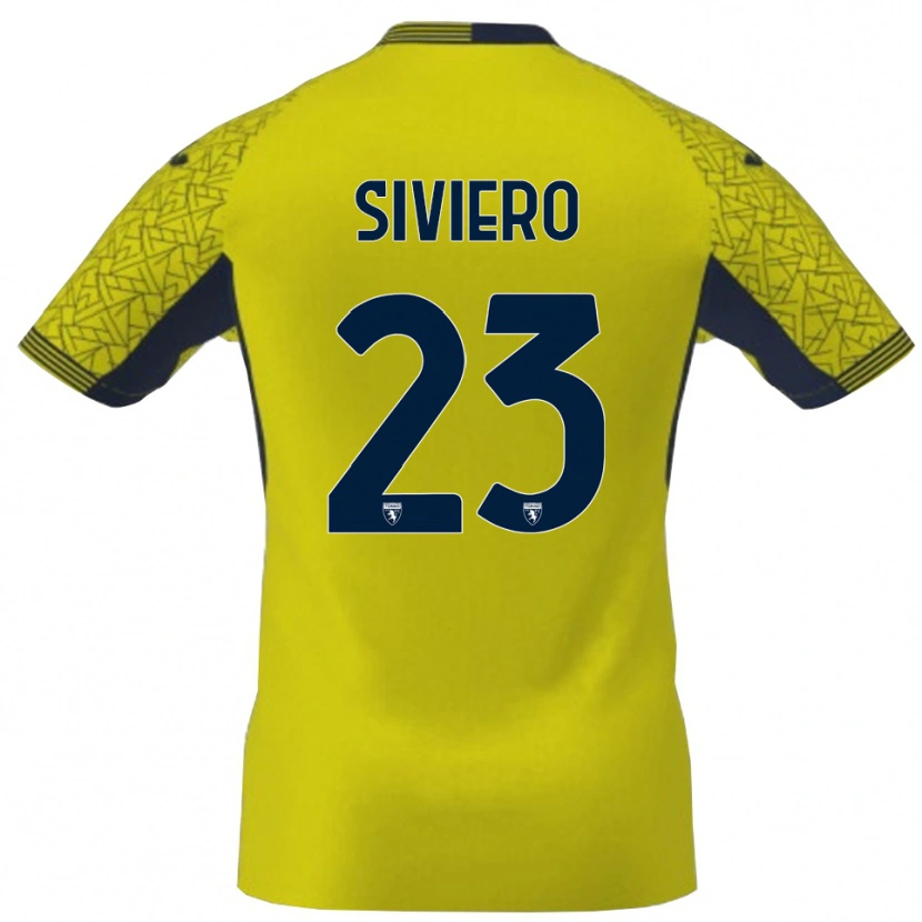 Danxen Heren Lapo Siviero #23 Geel Zwart Keepersshirt 2025/26 T-Shirt België