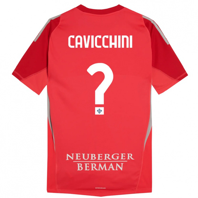 Danxen Heren Leonardo Cavicchini #0 Rood Grijs Keepersshirt 2025/26 T-Shirt België