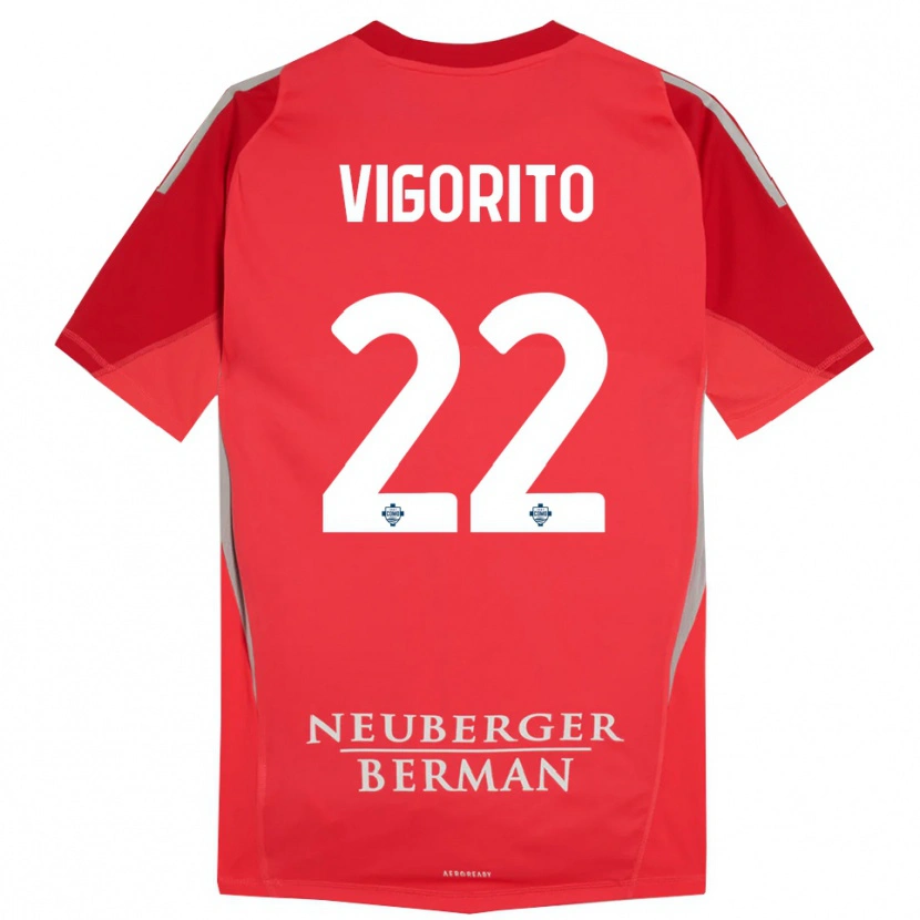Danxen Heren Mauro Vigorito #22 Rood Grijs Keepersshirt 2025/26 T-Shirt België