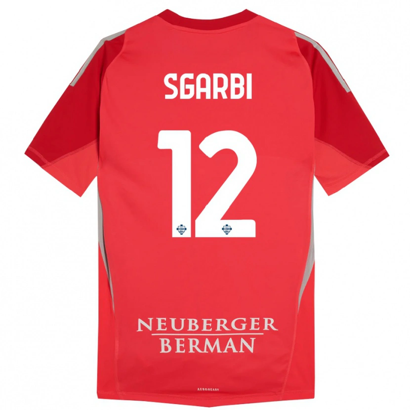 Danxen Heren Dylan Sgarbi #12 Rood Grijs Keepersshirt 2025/26 T-Shirt België