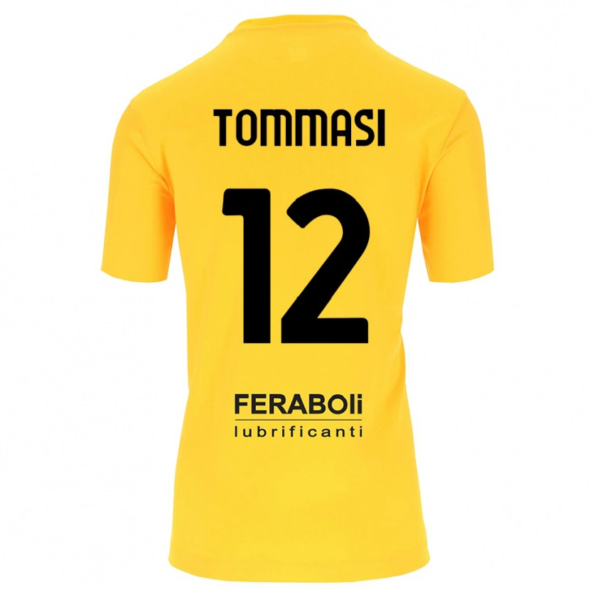 Danxen Heren Francesco Tommasi #12 Geel Zwart Keepersshirt 2025/26 T-Shirt België