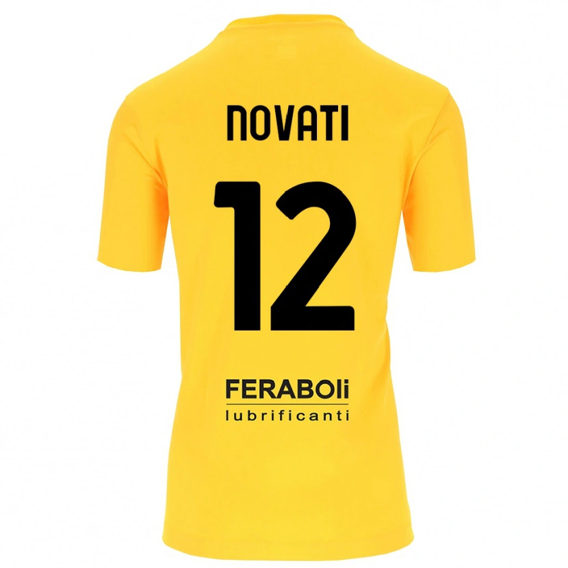 Danxen Heren Lorenzo Novati #12 Geel Zwart Keepersshirt 2025/26 T-Shirt België