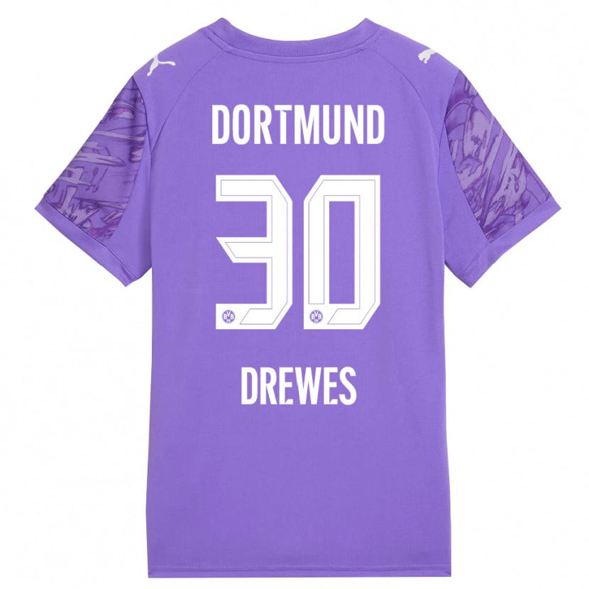 Danxen Heren Patrick Drewes #30 Lila Wit Keepersshirt 2025/26 T-Shirt België