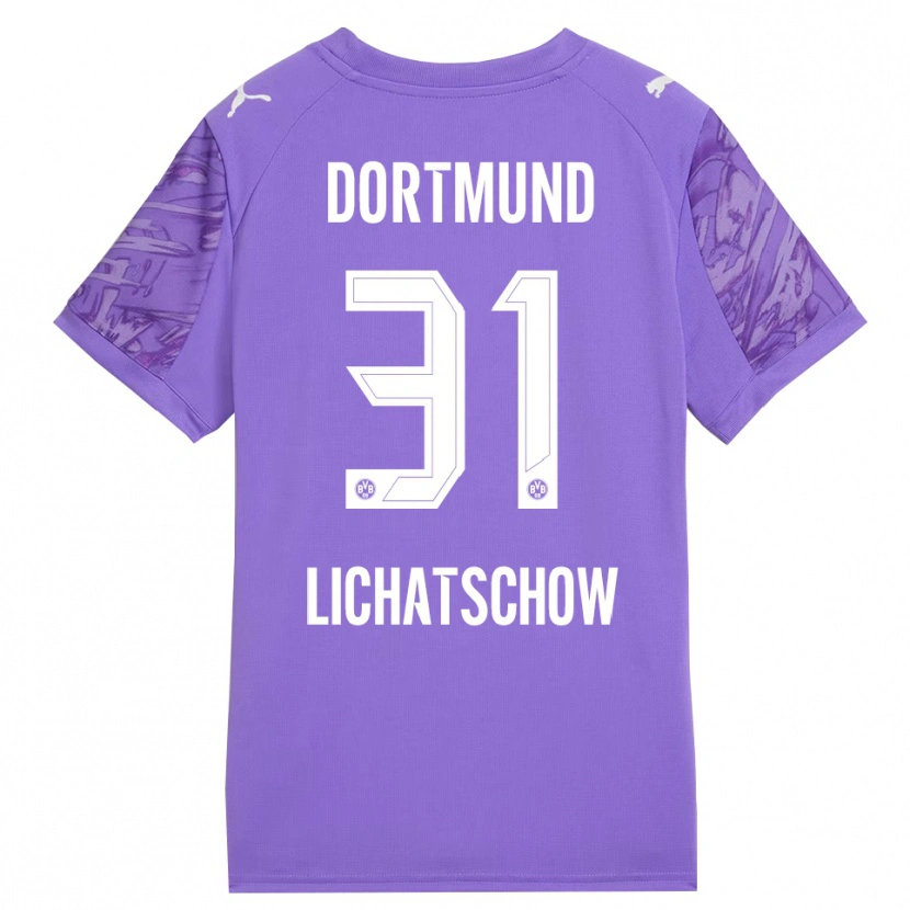 Danxen Heren Deniese Lichatschow #31 Lila Wit Keepersshirt 2025/26 T-Shirt België