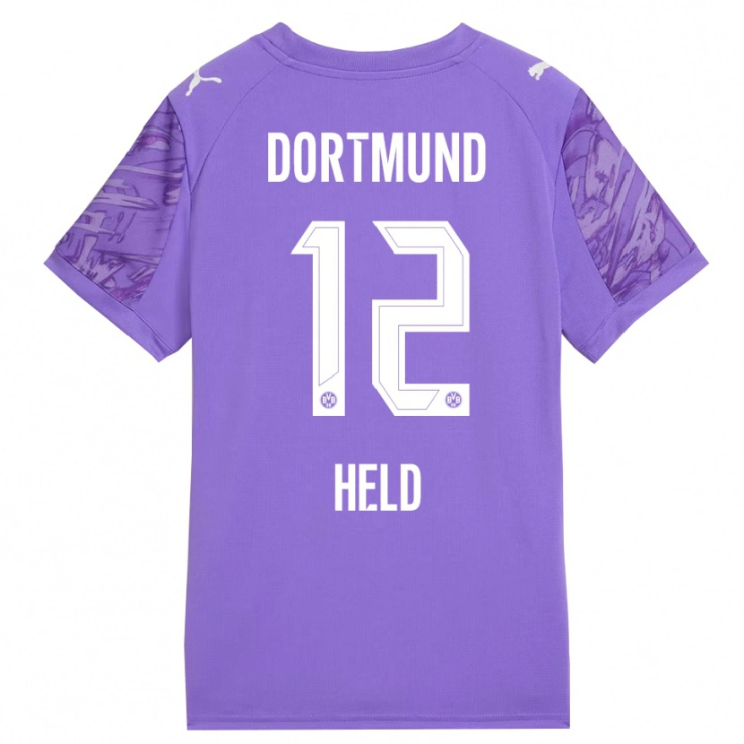 Danxen Heren Aaron Held #12 Lila Wit Keepersshirt 2025/26 T-Shirt België