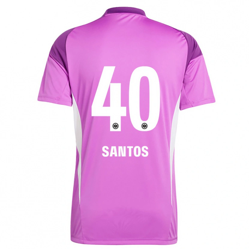 Danxen Heren Kauã Santos #40 Lila Wit Keepersshirt 2025/26 T-Shirt België