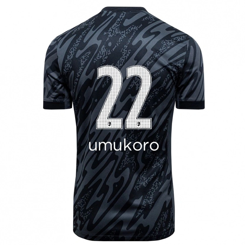Danxen Heren Jayden Umukoro #22 Zwart Wit Keepersshirt 2025/26 T-Shirt België