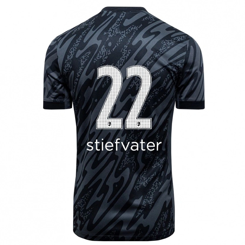 Danxen Heren Max Stiefvater #22 Zwart Wit Keepersshirt 2025/26 T-Shirt België