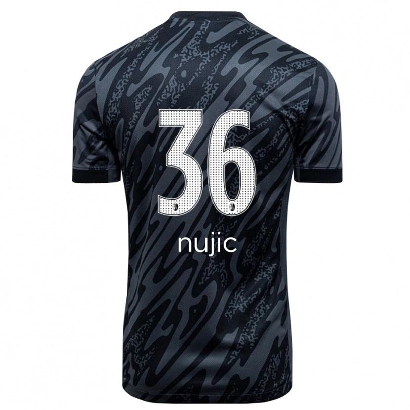 Danxen Heren Luka Nujic #36 Zwart Wit Keepersshirt 2025/26 T-Shirt België