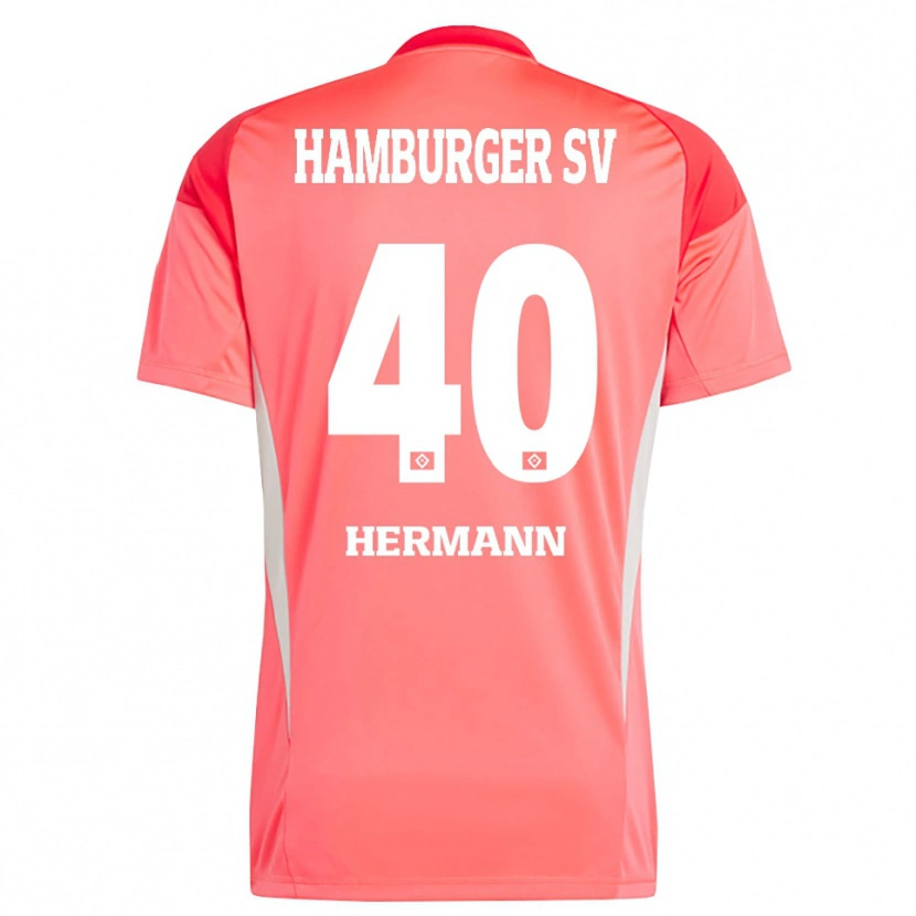 Danxen Heren Hannes Hermann #40 Rood Oranje Keepersshirt 2025/26 T-Shirt België